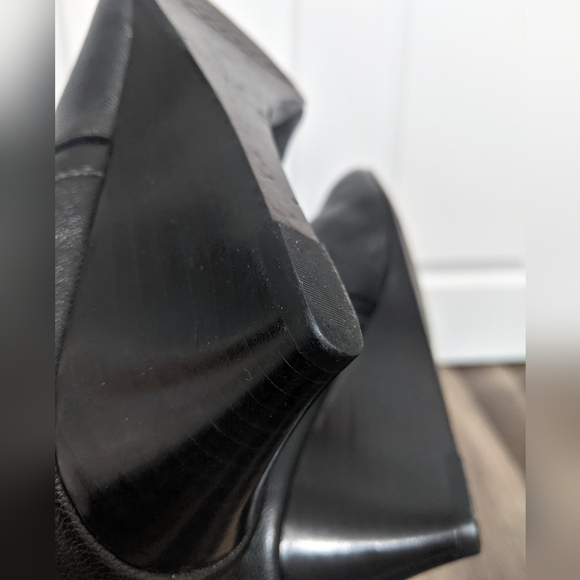 #33.Cirka Joan David Leather Wedge Tall Boots: Size: 9 1/2M. READ - Picture 15 of 17